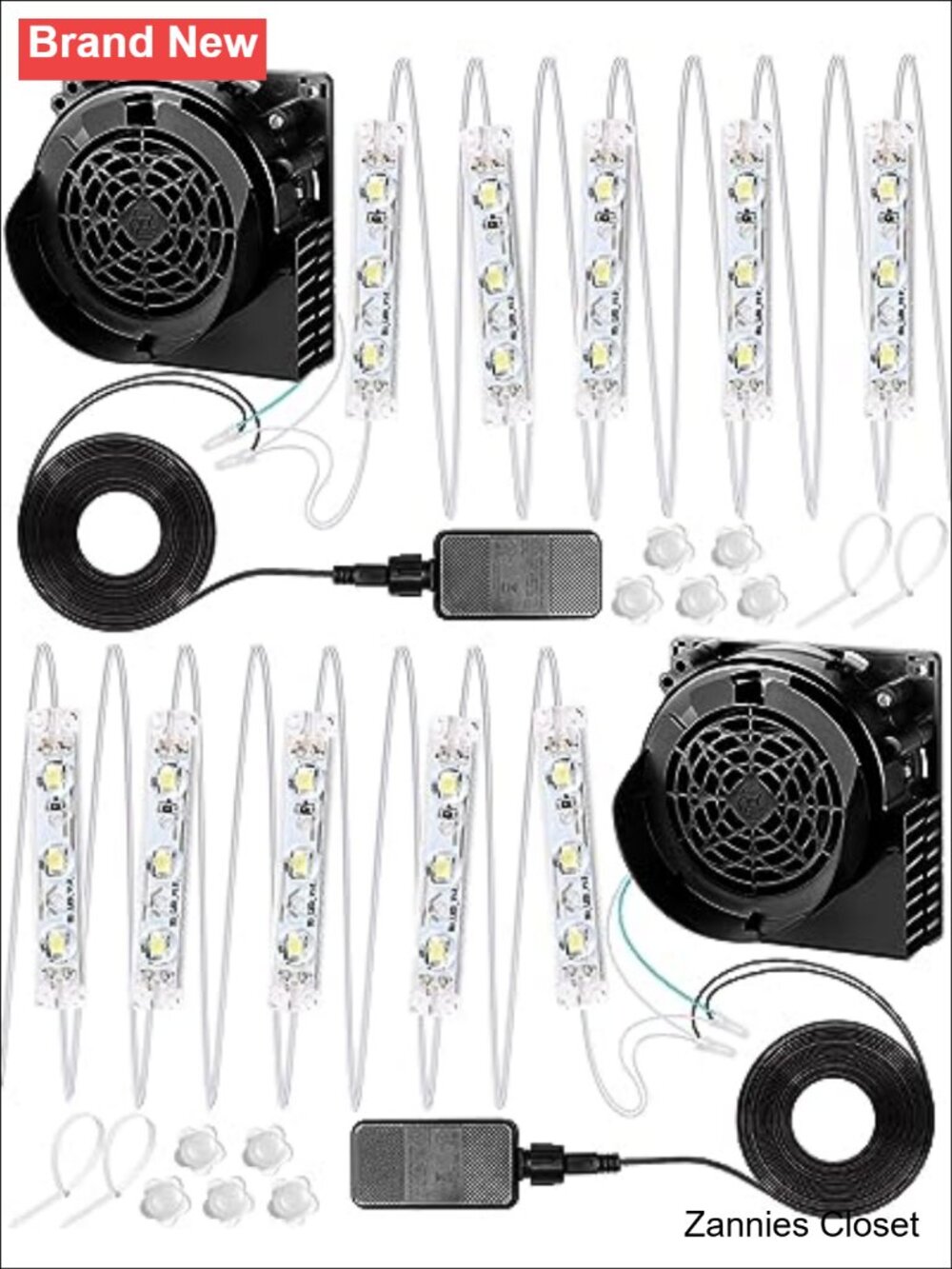 🎄 2 Set Inflatable Air Blower Fan Replacement with LED Light String for - Picture 1 of 5